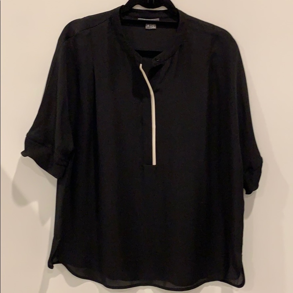 Black Vince silk top